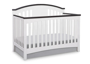Delta Children White/Espresso (145) Newport 4-in-1 Crib, Crib Conversion a1a 5