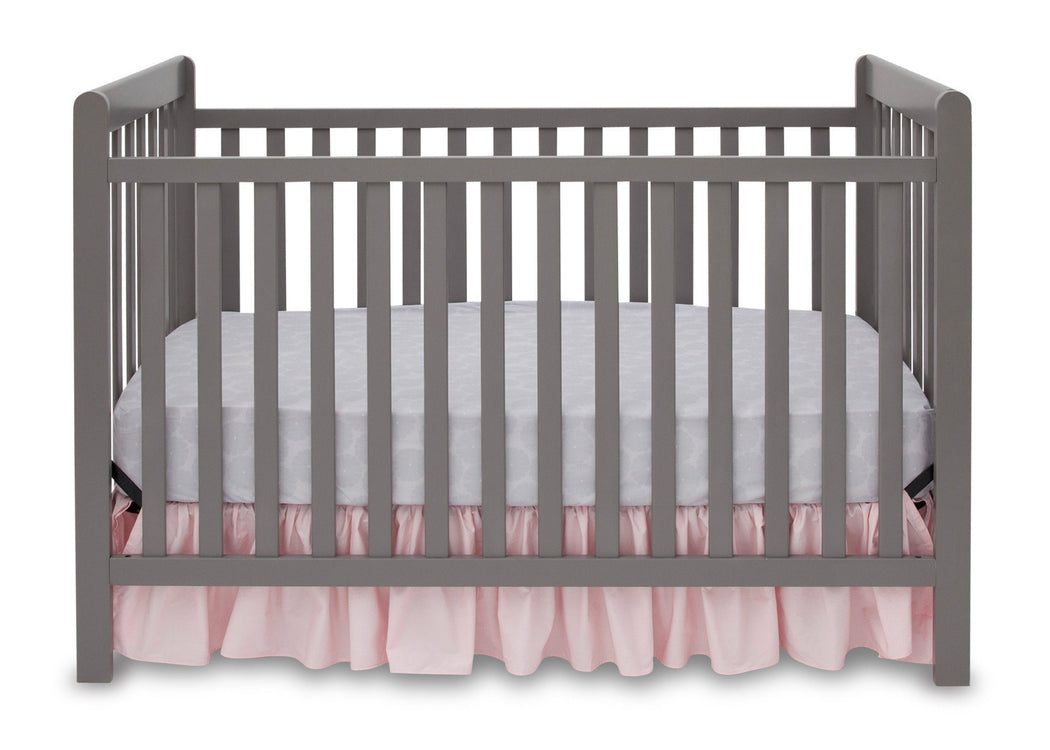 Delta Children Classic Grey (028) Waves 3-in-1-Crib, front b1b