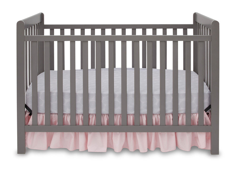 Delta Children Classic Grey (028) Waves 3-in-1-Crib, front b1b 5-Waves 3-in-1-Crib
