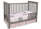 Delta Children Classic Grey (028) Waves 3-in-1-Crib, Toddler Bed Conversion b3b 7-Waves 3-in-1-Crib