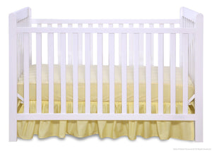 Delta Children White (100) Waves 3-in-1-Crib front view, c1c 2