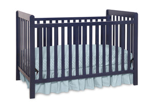 Delta Children Navy (404) Waves 3-in-1-Crib, side view f2f 5