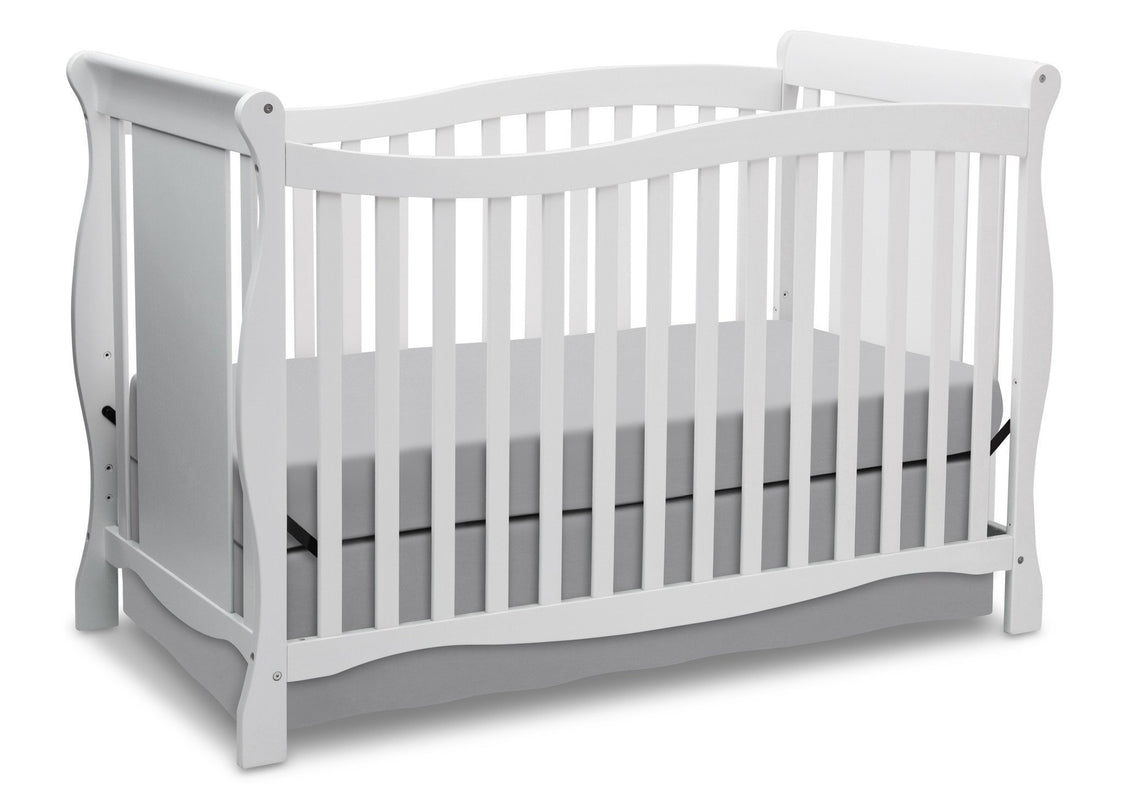 DCB: Delta Children White (100) Brookside 4-in-1 Crib, Crib Conversion