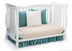 Delta Children White (100) Brookside 4-in-1 Crib, Day Bed Conversion a4a 10-Brookside 4-in-1 Convertible Crib