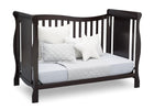 Delta Children Dark Chocolate (207) Brookside 4-in-1 Crib, Day Bed Conversion b5b 4-Brookside 4-in-1 Convertible Crib