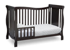 Delta Children Dark Chocolate (207) Brookside 4-in-1 Crib, Toddler Bed Conversion b4b 3-Brookside 4-in-1 Convertible Crib