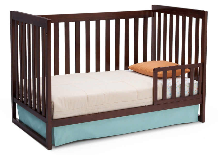 Delta Children Chocolate (204) Urban Classic 3-in-1 Crib, Toddler Bed Conversion b5b 8-Urban Classic 3-in-1 Crib