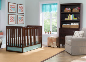 Delta Children Chocolate (204) Urban Classic 3-in-1 Crib in Setting b1b 4