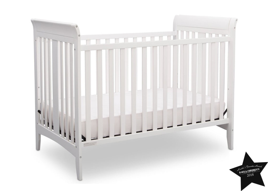 Delta Children White (100) Parkside 3-in-1-Crib, With Seal a7a