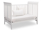Delta Children White (100) Parkside 3-in-1-Crib, Day Bed Conversion a6a 5-Parkside 3-in-1-Crib