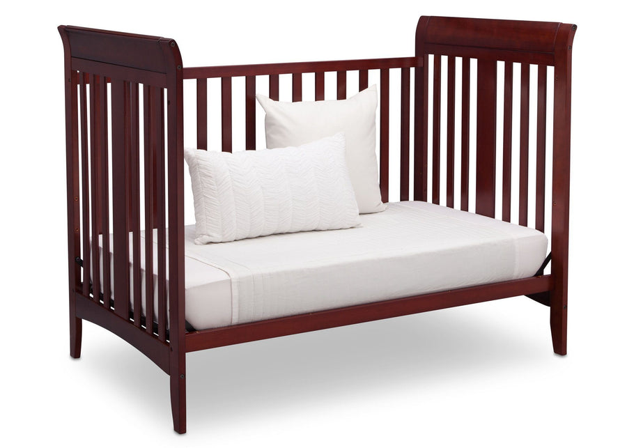 Delta Children Cabernet (648) Parkside 3-in-1-Crib, Day Bed Conversion c4c 11-Parkside 3-in-1-Crib