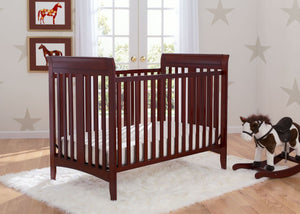 Delta Children Cabernet (648) Parkside 3-in-1-Crib, room shot c0c 32