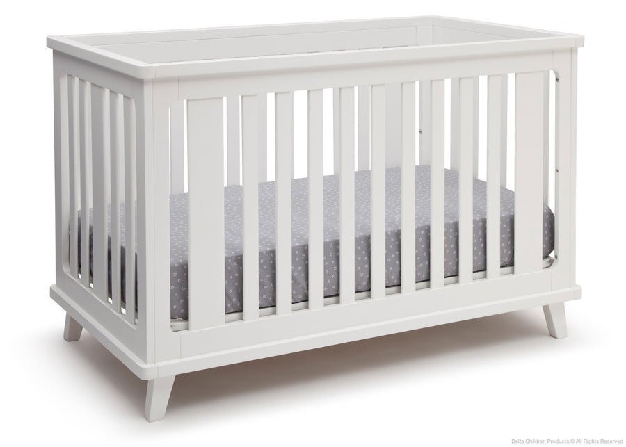 White (100) 3-Ava 3-in-1 Convertible Crib