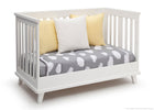 White (100) 5-Ava 3-in-1 Convertible Crib