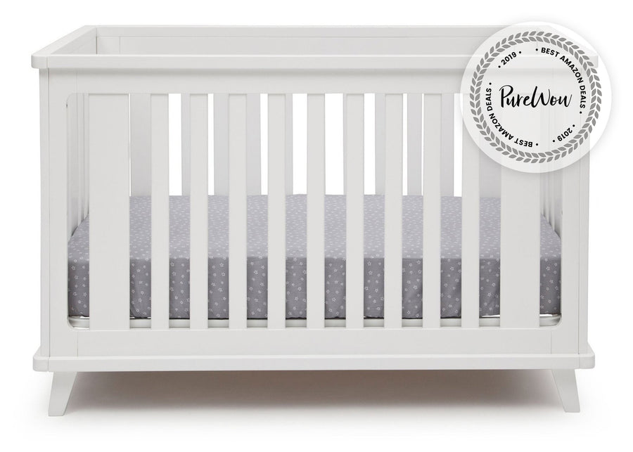 White (100) 6-Ava 3-in-1 Convertible Crib