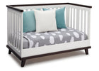White with Dark Chocolate (141) 12-Ava 3-in-1 Convertible Crib