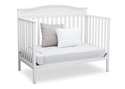 Delta Children White (100) Larkin 4-in-1 Crib, Day Bed Conversion a6a 5-Larkin 4-in-1 Crib