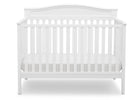 Delta Children White (100) Larkin 4-in-1 Crib, Front View a3a 3-Larkin 4-in-1 Crib