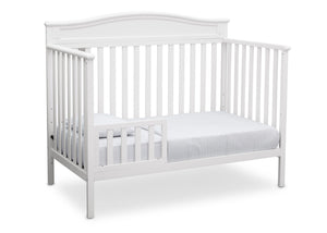 Delta Children White (100) Larkin 4-in-1 Crib, Toddler Bed Conversion a5a 7