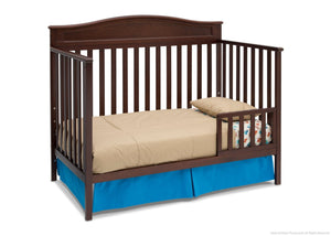 Delta Children Black Cherry Espresso (607) Larkin 4-in-1 Crib, Toddler Bed Conversion d3d 15
