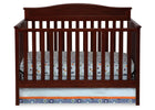 Delta Children Merlot (615) Larkin 4-in-1 Crib, Front View c1c 11-Larkin 4-in-1 Crib