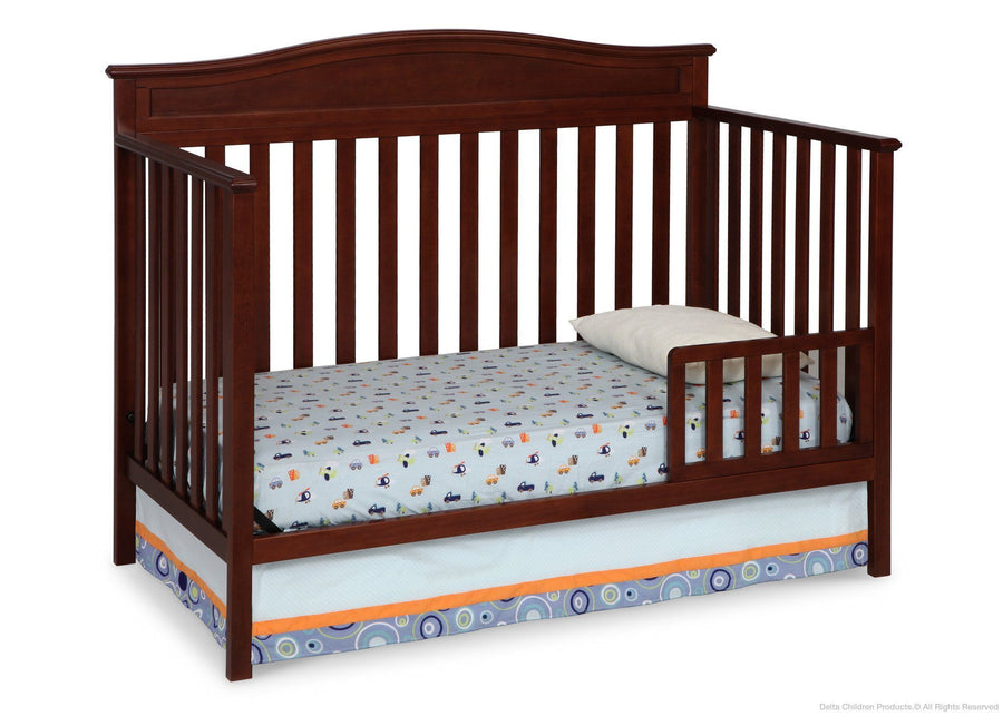 Delta Children Merlot (615) Larkin 4-in-1 Crib, Toddler Bed Conversion c3c 12-Larkin 4-in-1 Crib