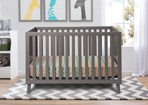 Delta Children Classic Grey (028) Manhattan 3-in-1 Crib, hangtag, a1a 11