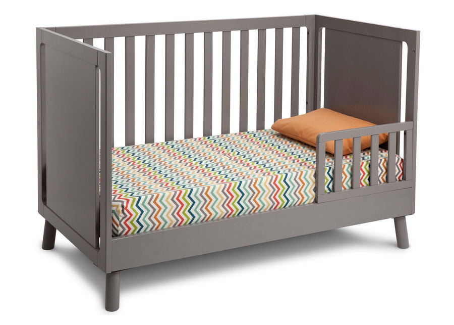 Delta Children Classic Grey (028) Manhattan 3-in-1 Crib, Toddler Bed Conversion a4a 4-Manhattan 3-in-1 Crib