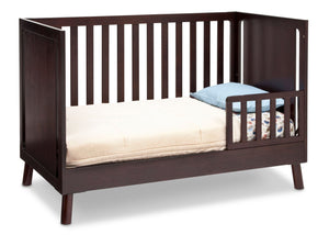 Delta Children Dark Chocolate (207) Manhattan 3-in-1 Crib, Toddler Bed Conversion b4b 1