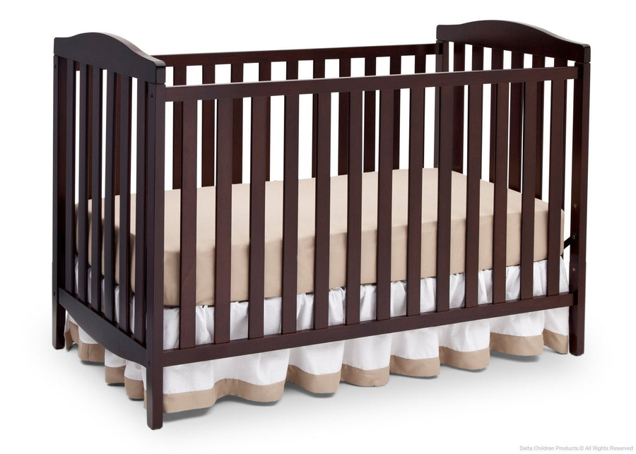 Delta Children Dark Chocolate (207) Capri 3-in-1-Crib (6922), Crib, d2d 5-Capri 3-in-1-Crib