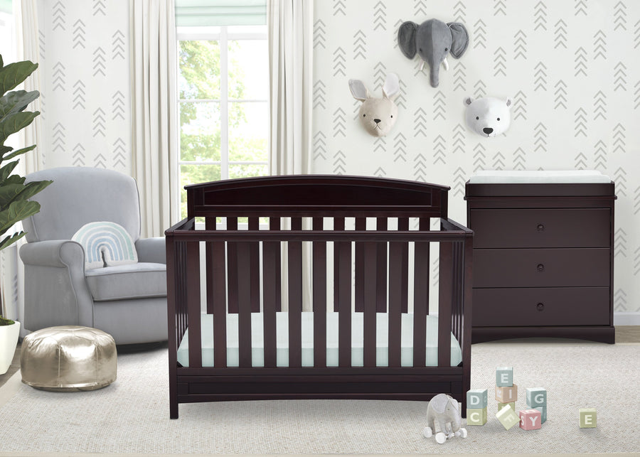 Espresso Java (645) 7-Sutton 4-in-1 Convertible Crib