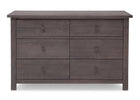 Serta Rustic Grey (084) Northbrook 6 Drawer Dresser, Front View a1a 3-Northbrook 6 Drawer Dresser