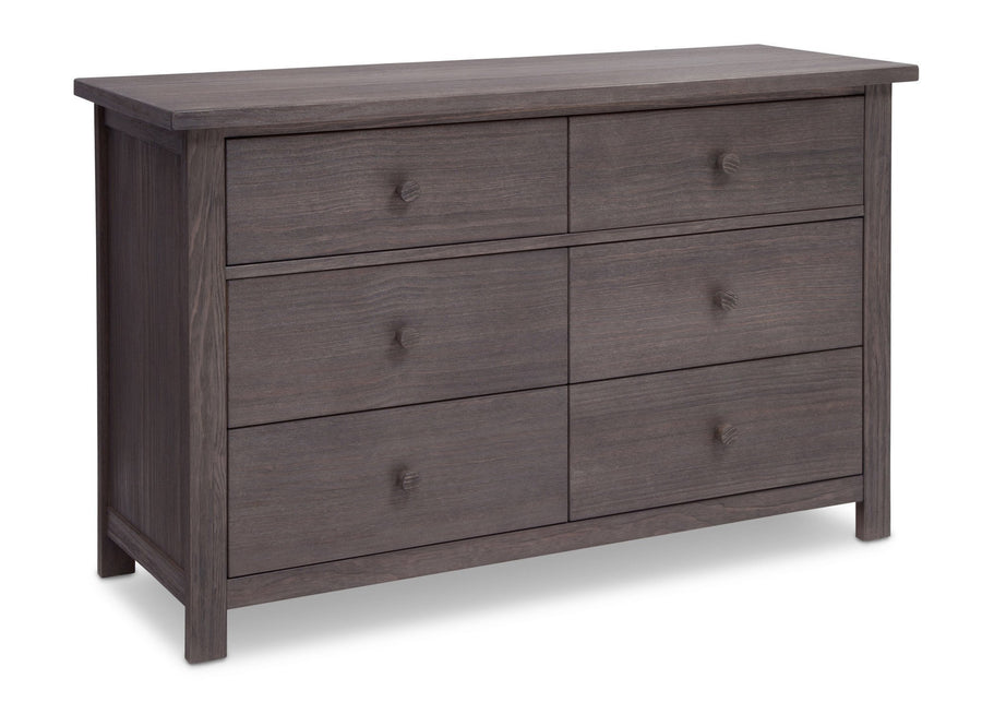 Serta Rustic Grey (084) Northbrook 6 Drawer Dresser, Side View a2a 1-Northbrook 6 Drawer Dresser