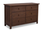 Serta Rustic Oak (229) Northbrook 6 Drawer Dresser, Side View b2b 2-Northbrook 6 Drawer Dresser