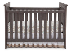 Serta Rustic Grey (084) Northbrook 3-in-1 Crib, Crib Conversion with Front View a2a 3