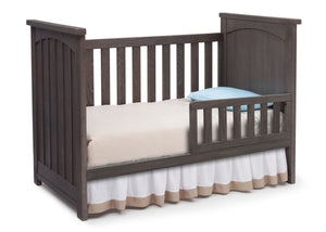 Serta Rustic Grey (084) Northbrook 3-in-1 Crib, Toddler Bed Conversion with Side View a4a 4