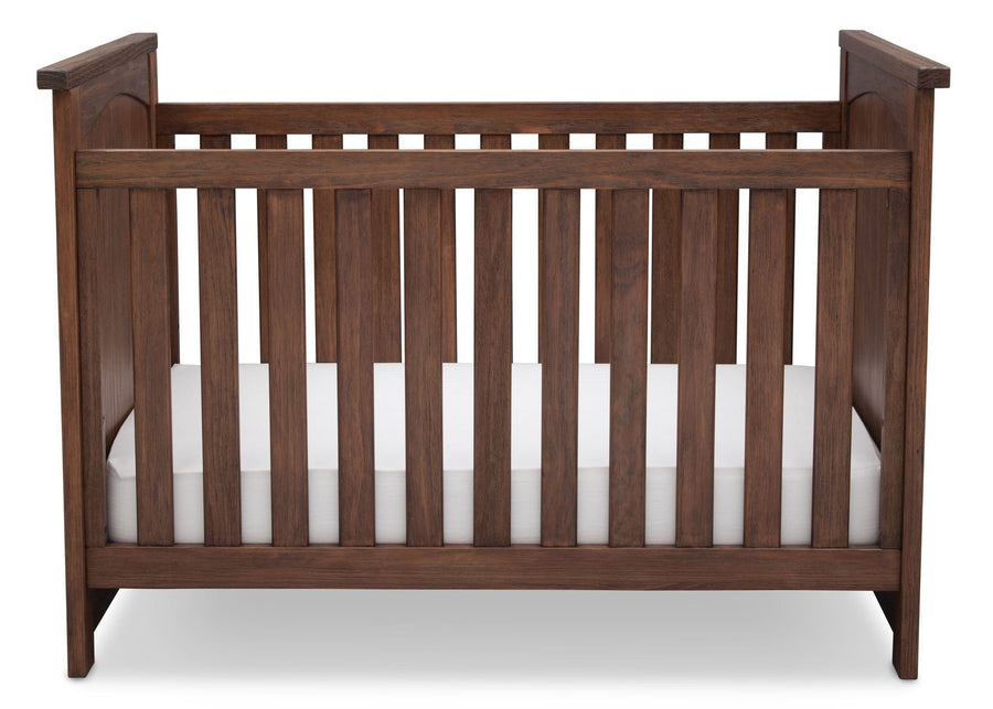 Serta Rustic Oak (229) Northbrook 3-in-1 Crib, Crib Conversion with Front View b2b 8-Northbrook 3-in-1 Crib