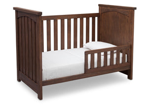 Serta Rustic Oak (229) Northbrook 3-in-1 Crib, Toddler Bed Conversion with Side View b4b 10