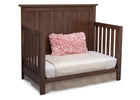 Serta Rustic Oak (229) Northbrook 4-in-1 Crib, Side View with Toddler Bed Conversion b6b 11-Northbrook 4-in-1 Crib