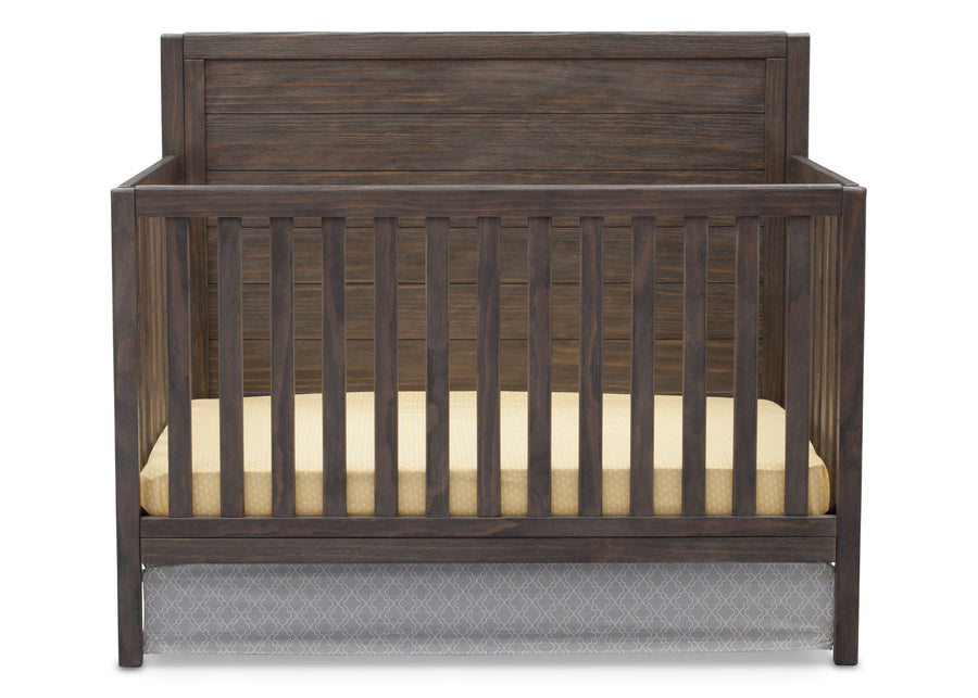 Serta Rustic Grey (084) Cambridge 4-in-1 Convertible Crib, Front View a2a 3-Cambridge 4-in-1 Convertible Crib