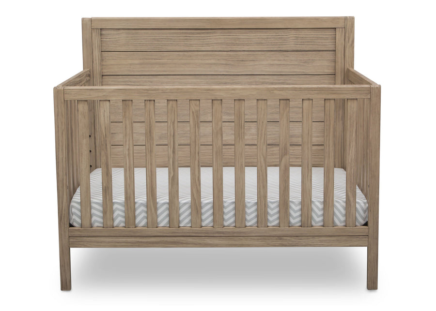 Serta Rustic Driftwood (112) Cambridge 4-in-1 Convertible Crib, Front View b2b 10-Cambridge 4-in-1 Convertible Crib