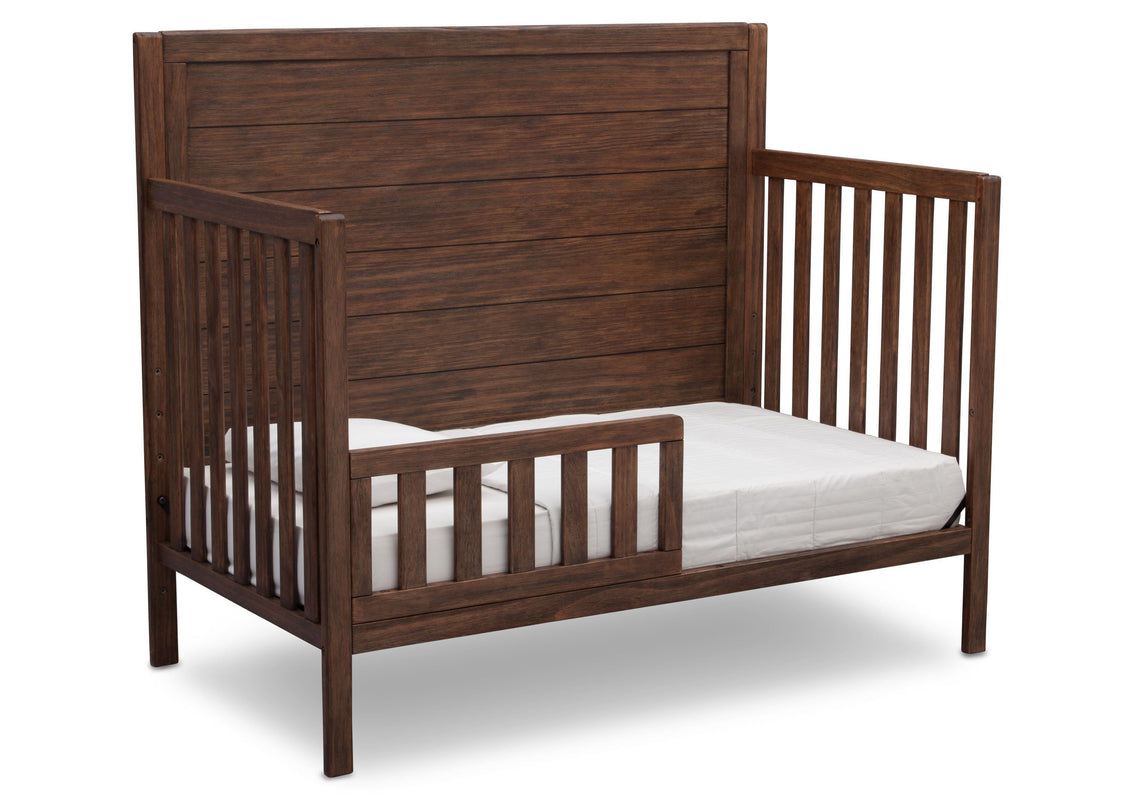 Serta Rustic Oak (229) Cambridge 4-in-1 Convertible Crib, Toddle Bed View c4c