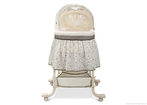 Simmons Kids Black Toile (011) Deluxe Gliding Bassinet Front View d2d 0