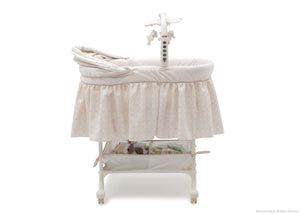 Simmons Kids Sandcastles (293) Deluxe Gliding Bassinet Full Side View with Canopy Detail c3c 2