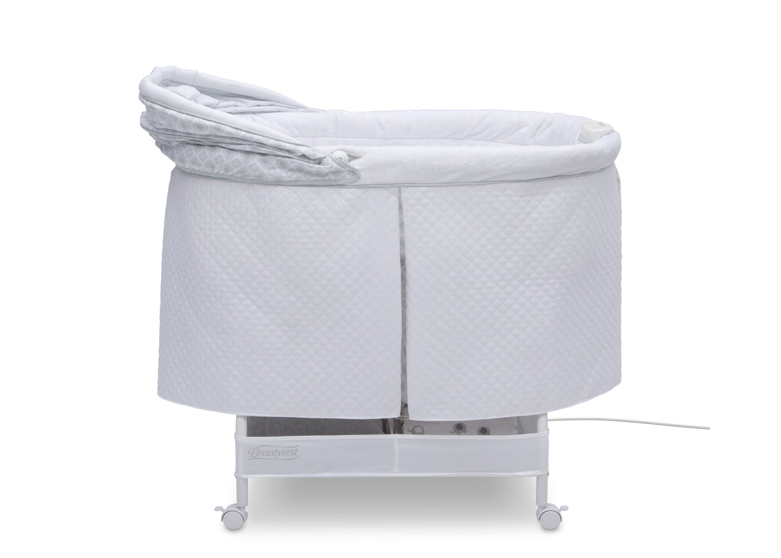 Simmons Kids Arcadia (2293) Silent Auto Gliding Lux Bassinet (701305-2293), Side Open, a3a