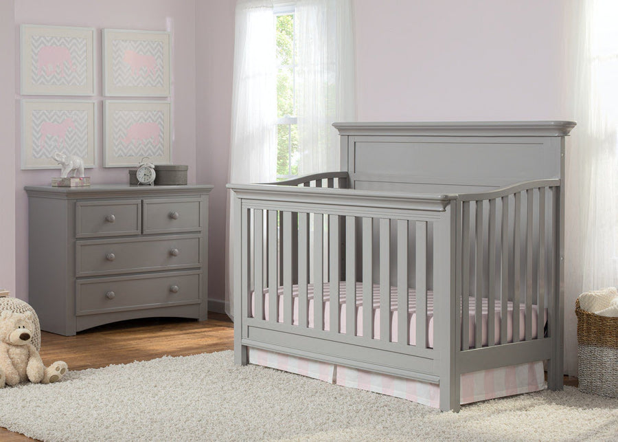 Serta Grey (026) Fairmount 4-in-1 Crib, Crib Conversion, Room View 9-Fairmount 4-in-1 Crib