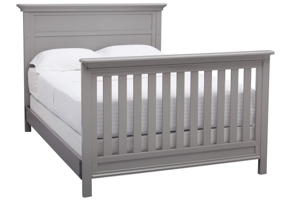 Serta Grey (026) Fairmount 4-in-1 Crib, Side View with Full Bed Conversion b7b 14-Fairmount 4-in-1 Crib