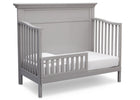 Serta Grey (026) Fairmount 4-in-1 Crib, Side View with Toddler Bed Conversion b5b 12-Fairmount 4-in-1 Crib