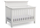 Serta Bianca White (130) Fairmount 4-in-1 Crib, Side View with Crib Conversion a4a 3-Fairmount 4-in-1 Crib