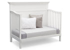 Serta Bianca White (130) Fairmount 4-in-1 Crib, Side View with Daybed Conversion a6a 6-Fairmount 4-in-1 Crib